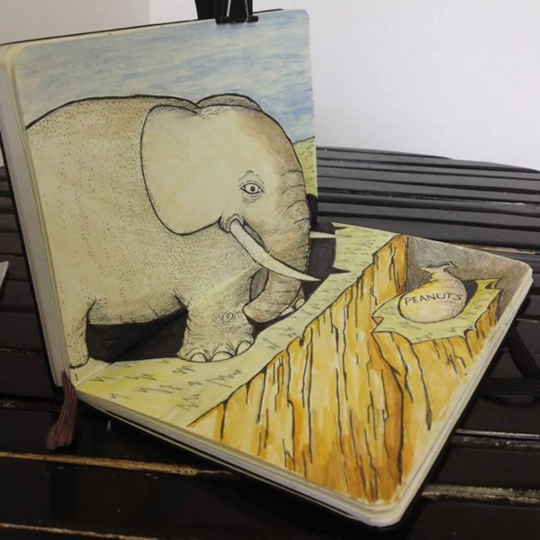 Darren Frisina's Elephant perspective drawing Darren Frisina's Elephant perspective drawing