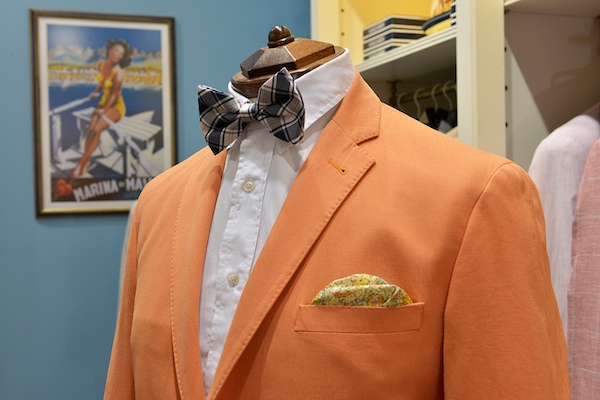 Orange Suit with bold accessories