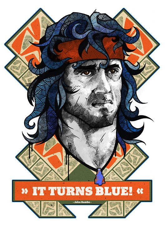 Rambo Illustration