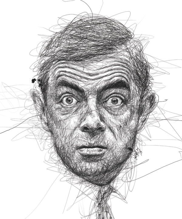 Mr. Bean Scribble