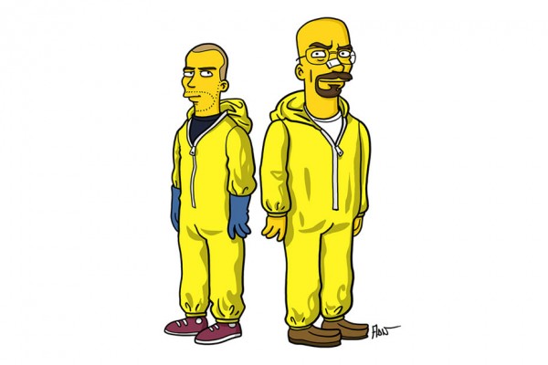 'Breaking Bad' Characters Simpsonized By Adrien Noterdaem