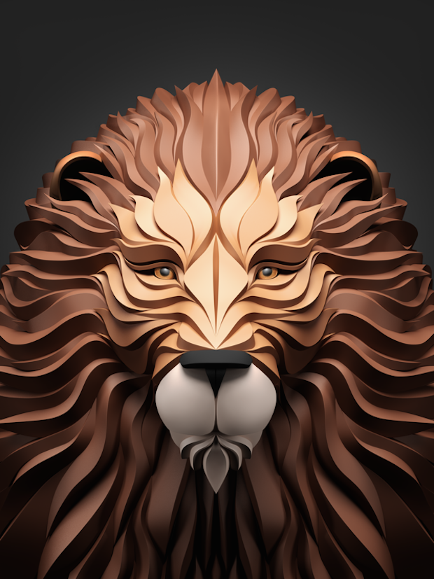 Lion from Maxim Shkret's Predators Series