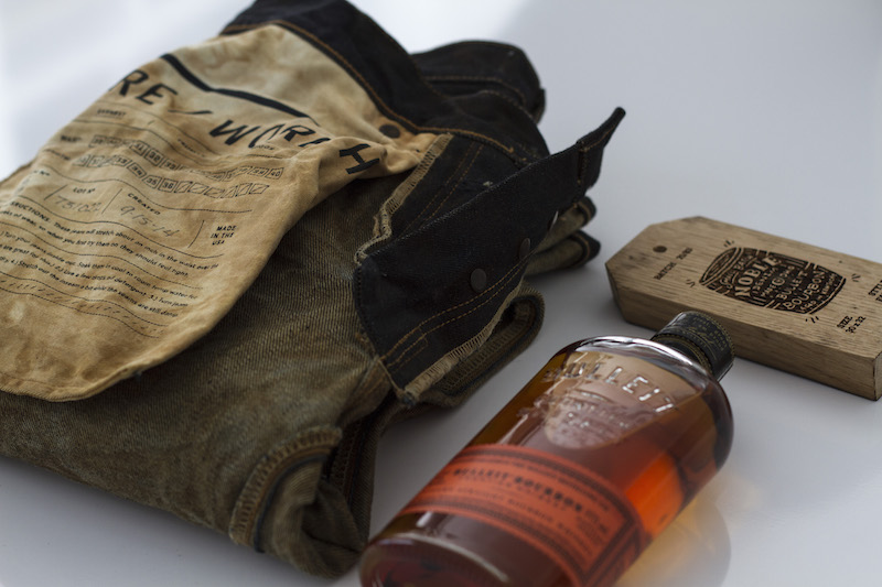 Inside the Noble x Bulleit Barrel Aged Jeans Package