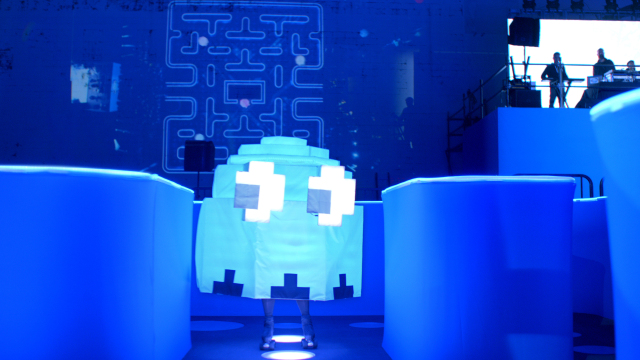 Real Life Ghost from Pac-Man Super Bowl Ad