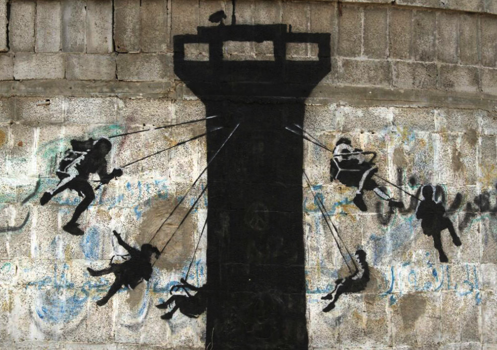 Banksy Street Art in Gaza
