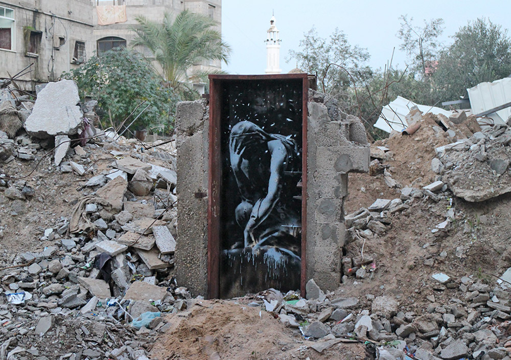 Banksy Street Art in Gaza