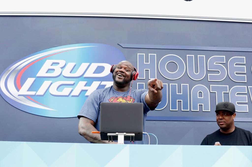 Shaq DJing one of the many #UpForWhatever Phoenix parties