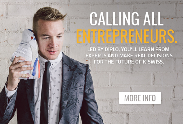 Calling All Entrepreneurs - Work with Diplo and K-Swiss