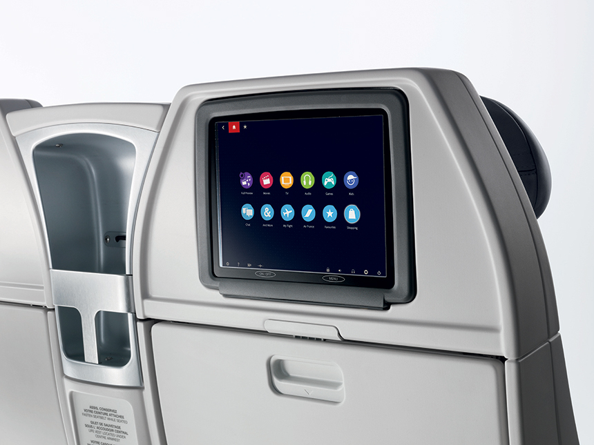 Air France Premium Economy New HD Displays