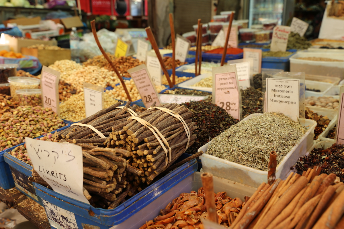 The Carmel Market in Tel Aviv, Israel
