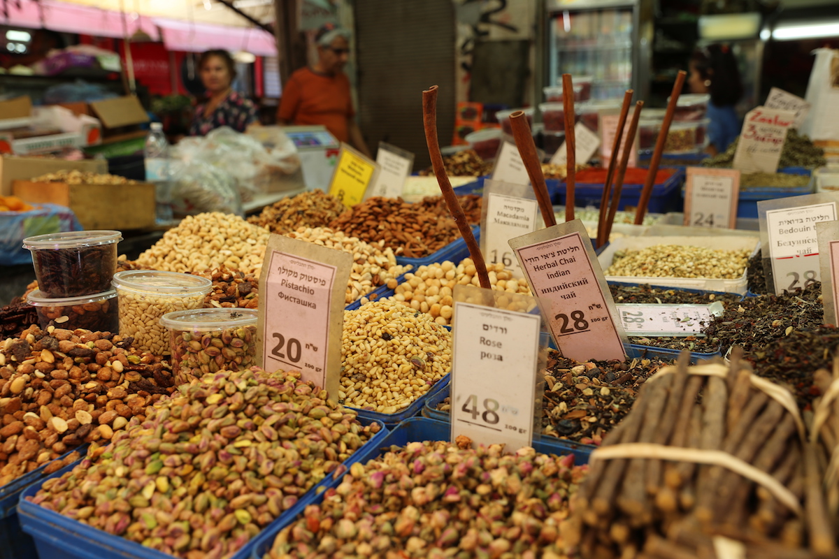 The Carmel Market in Tel Aviv, Israel
