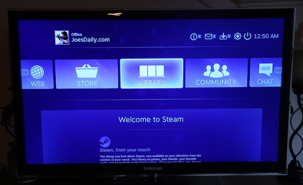 SteamOS Main Screen