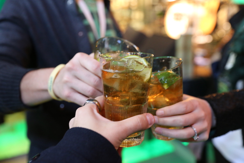 Cheers to an awesome trip: Jameson Whiskey, Ginger, and Lime
