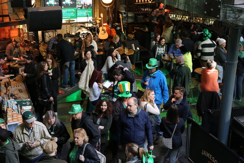 St. Patrick's Day Crowd at the Old Jameson Distillery