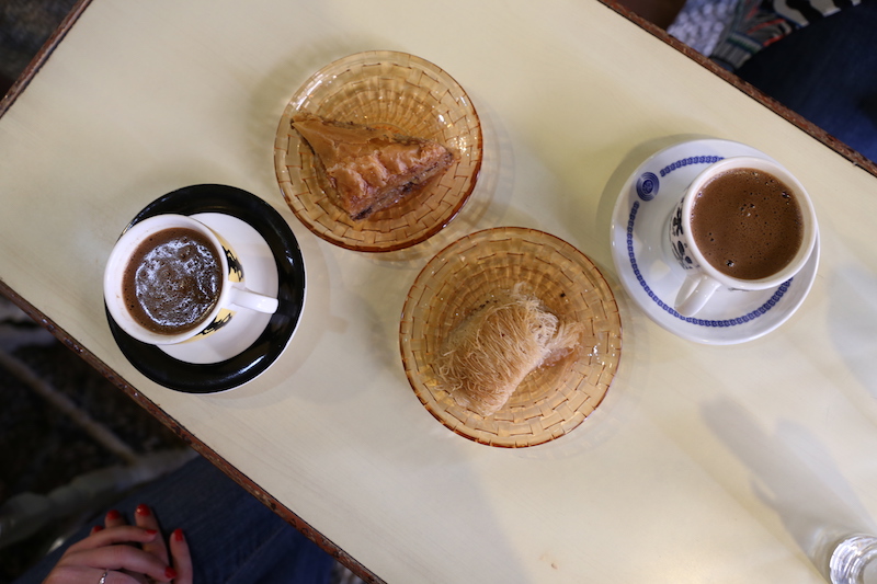 Turkish Coffee, Baklava and Kadaif 