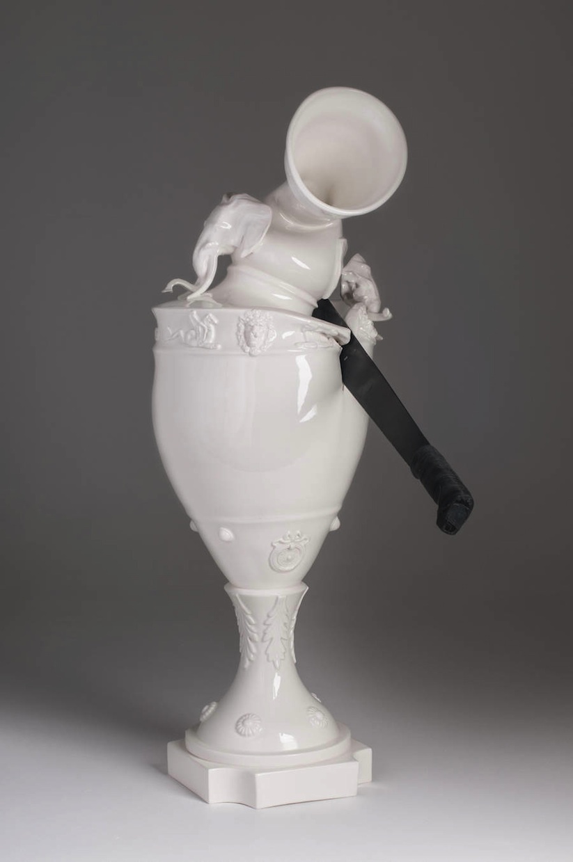 Laurent Craste Violently Alters 18th and 19th Century European Porcelain