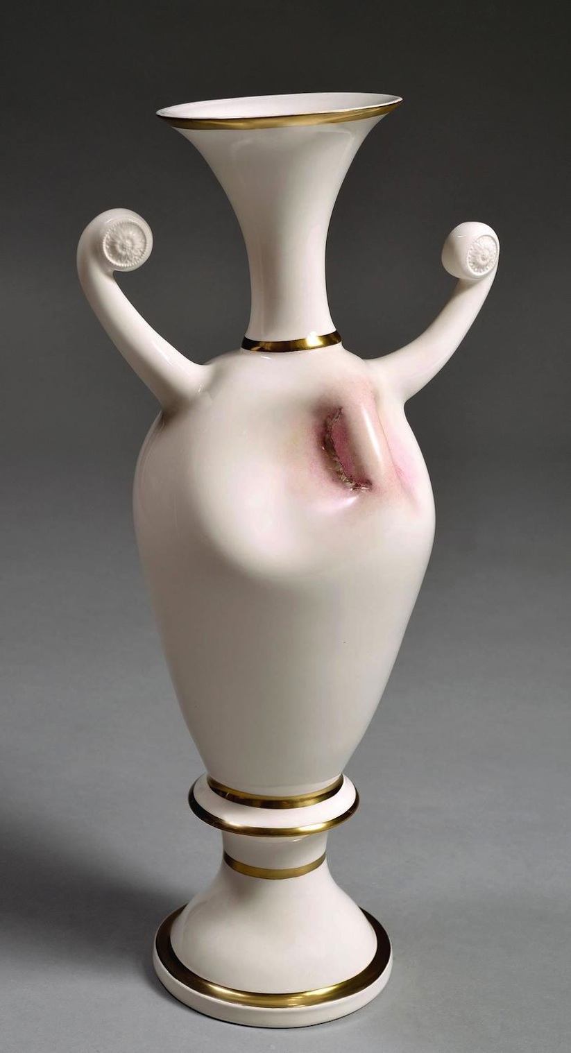 Laurent Craste Violently Alters 18th and 19th Century European Porcelain