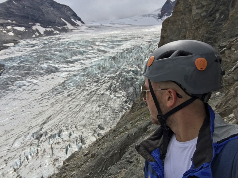 Climbing the Conrad Glacier