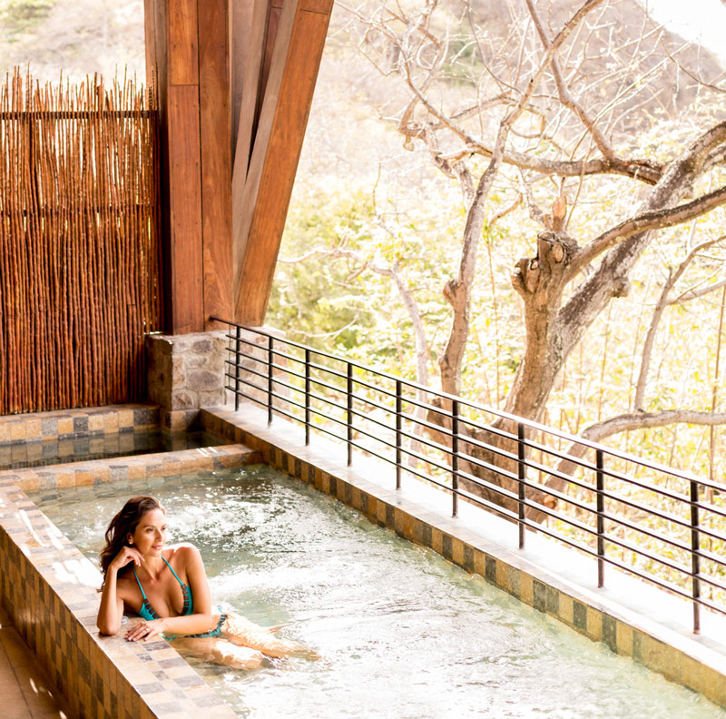 Hot and Cold Dipping Pools at Four Seasons Resort Costa Rica Spa