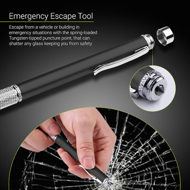 Olixar 3-in-1 Executive Emergency Pen & Stylus Tool
