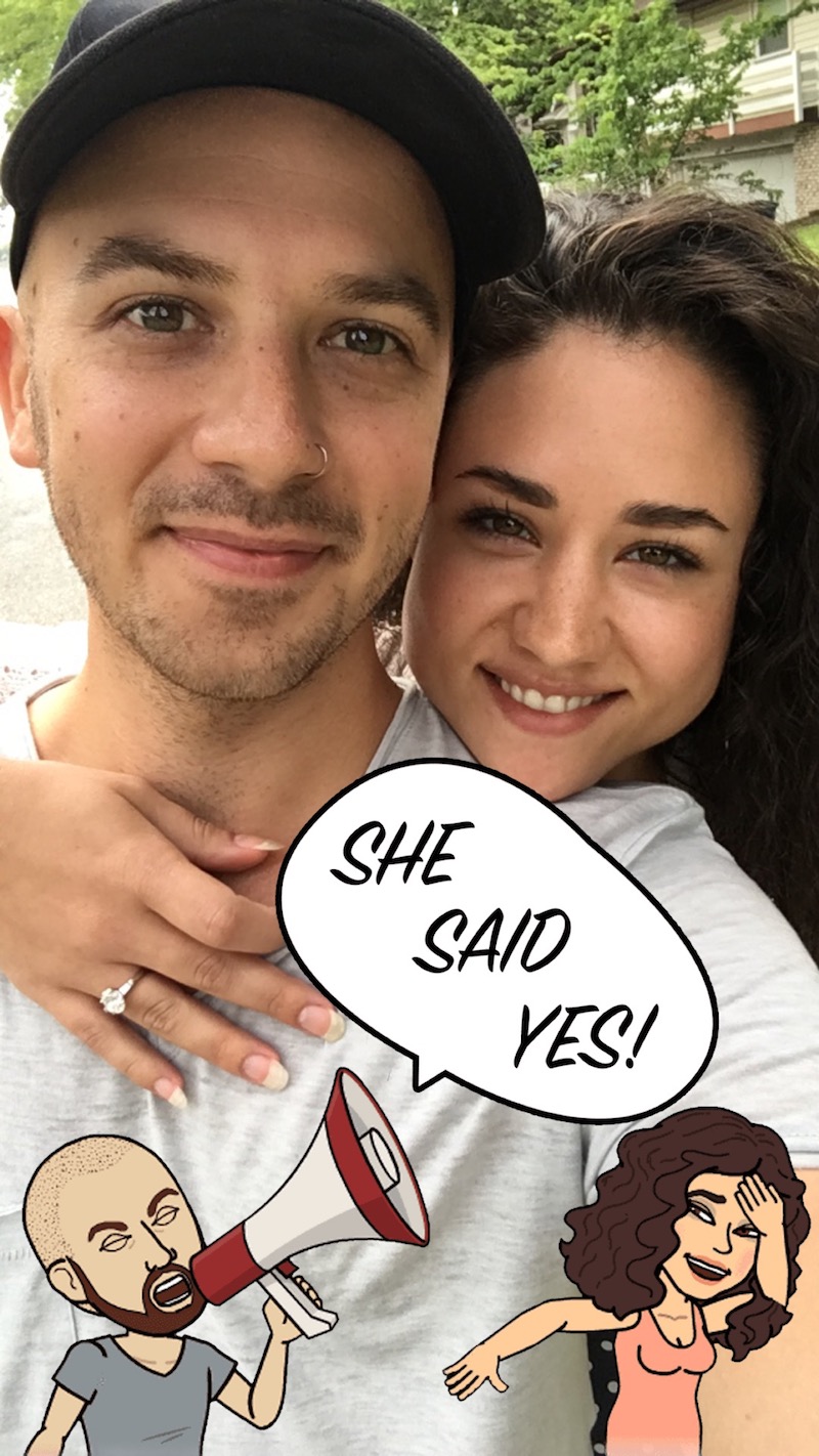 Custom Snapchat filter for proposal