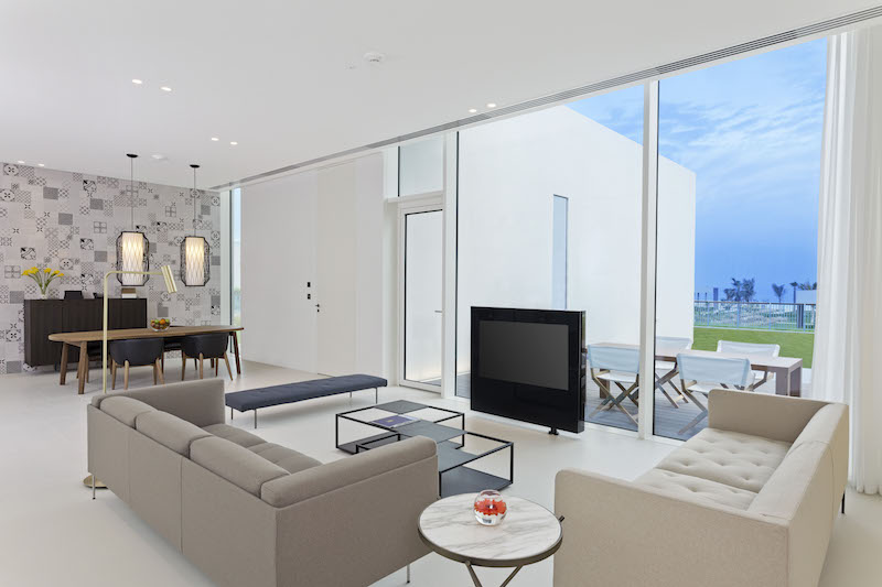 Premium Three Bedroom Villa with Private Villa - Living Room - The Oberoi Beach Resort Al Zorah