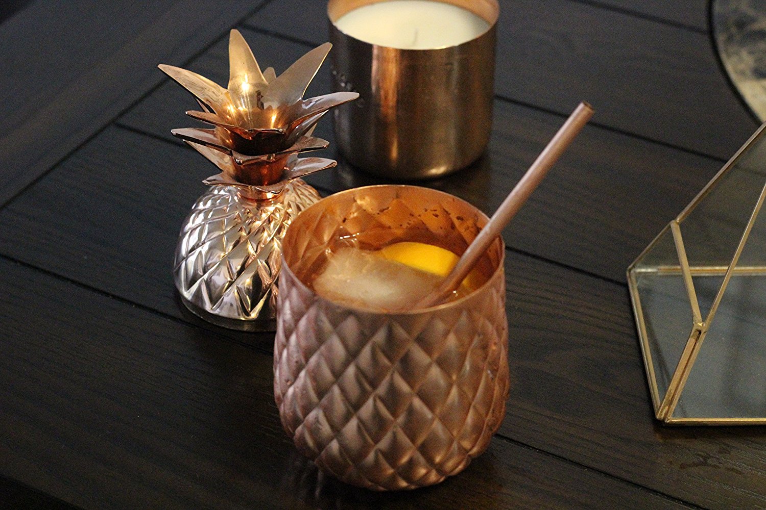 Pineapple Copper Glass