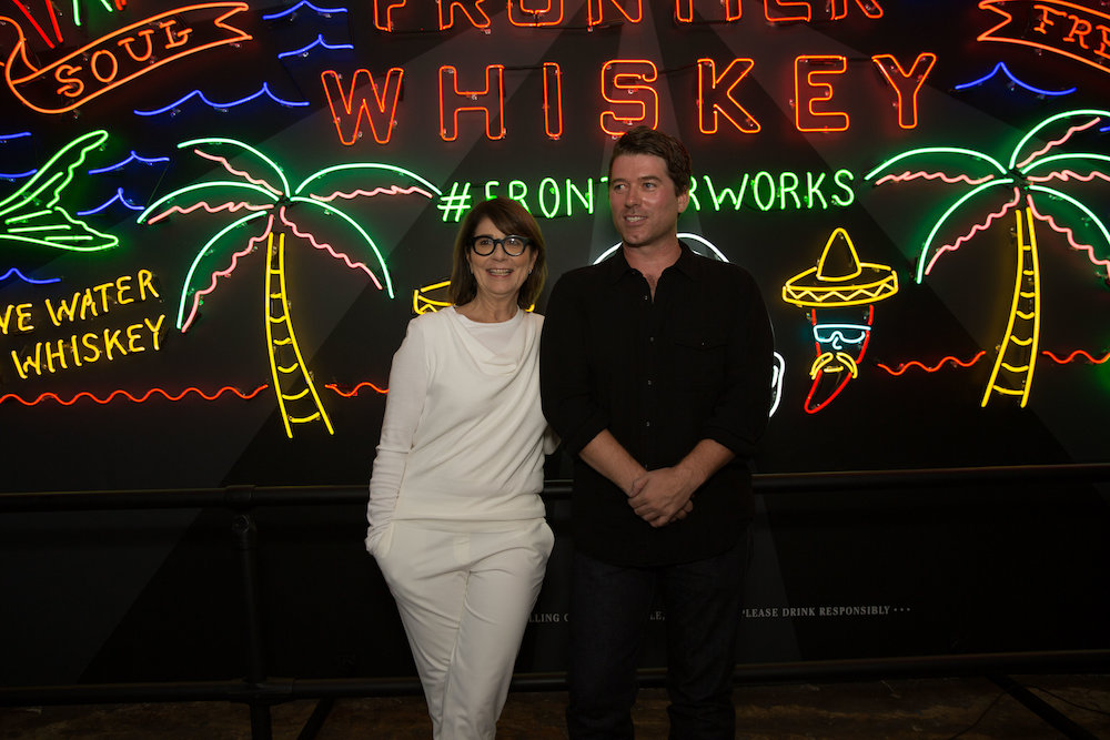 Brendan Donnelly and neon artist Lisa Shulte