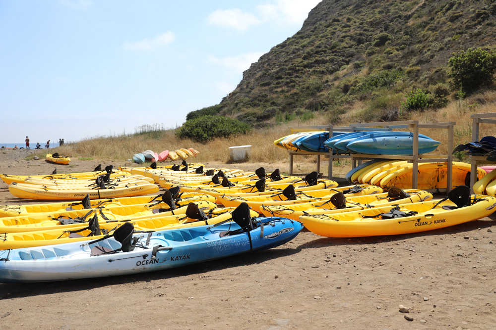 Kayaking in the channel islands