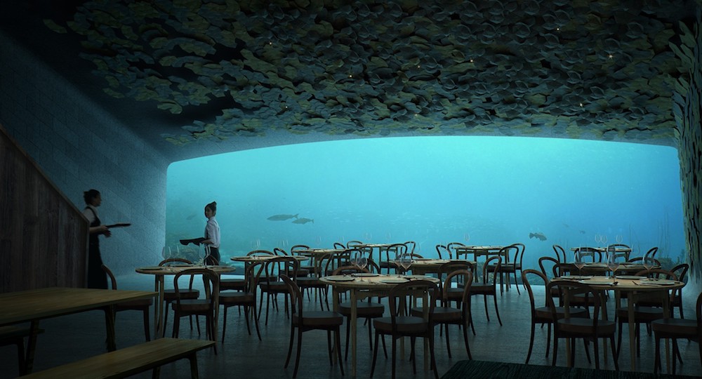 Underwater restaurant concept in Norway