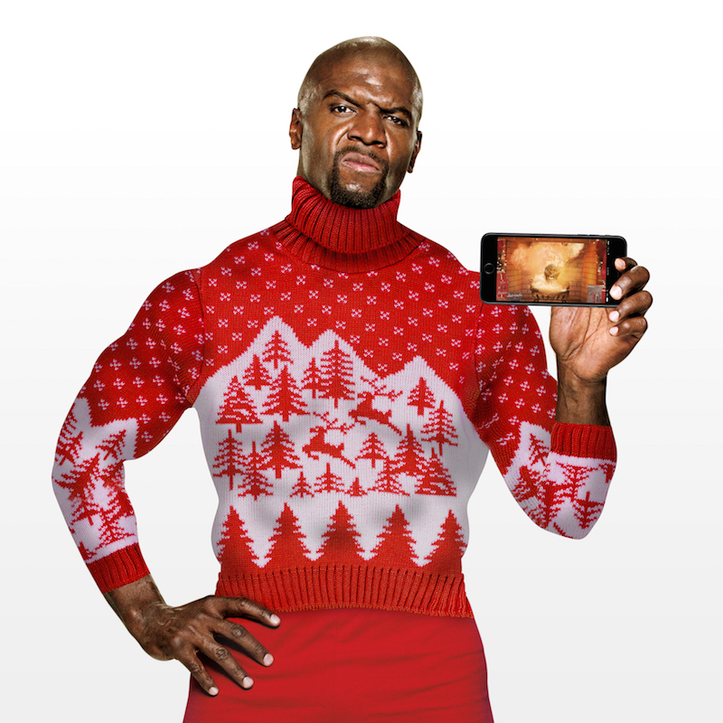 Terry Crews in a Christmas Sweater