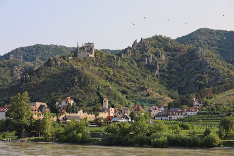 Castle ruins spotted on the Danube River