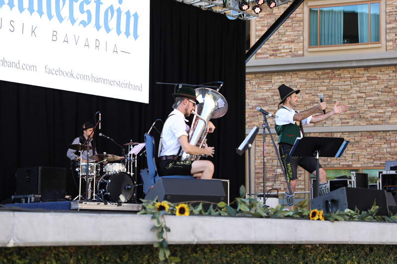 The Hammerstein band performing at Pala Casino's Oktoberfest